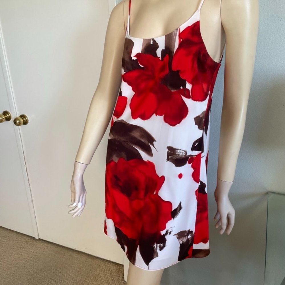 LICE + OLIVIA Russell Silk Floral Slip Tank Mini Dress Size Small